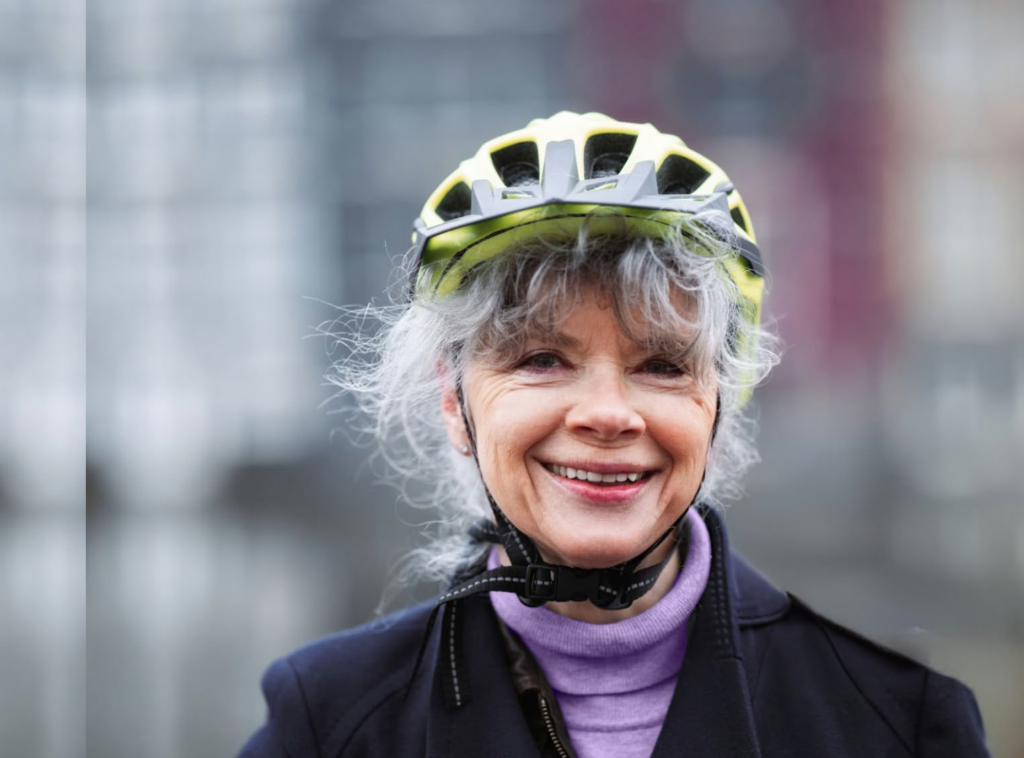 Fahrradfahrerin